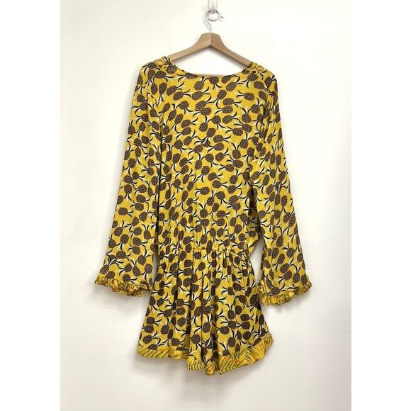 Agua Bendita Larissa Sunny Spring Romper Tropical Resort Swim Cover-Up - Large - Picture 2 of 16